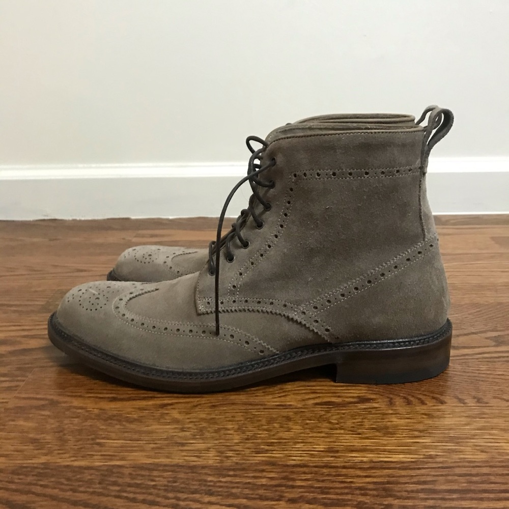 New Aquatalia Men Forrest Boot Italy Leather 10.5